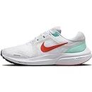 Nike Womens Running Shoes, WMNS AIR Zoom Vomero 16-White/Picante RED-Clear JADE-OBSIDIAN-DA7698-106-5UK