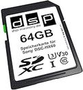 DSP Memory 64GB Professional V30 Speicherkarte für Sony DSC-HX60 Digitalkamera, black/blue, Z-4051557446717