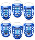 6PCS Bug Zapper Plug-In, Electronic Insect Killer, Mosquito Killer Lamp, Night L