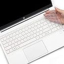 Saco Keyboard Silicone Skin Cover for HP Pavilion Laptop 15-eg0104TX 15-eg2071cl 15.6 inches Laptop - Transparent