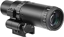 Feyachi M37 1.5X - 5X Red Dot Magnifier with Flip to Side Mount Focus Adjustment