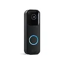 Blink Video Doorbell | Two-way audio, HD video, motion and chime app alerts, and Alexa enabled — wired or wire-free (Black)