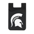 Black Michigan State Spartans Top Loading Faux Leather Phone Wallet Sleeve