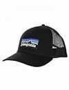 Patagonia 38283-BLK P-6 Logo LoPro Trucker Hat Hat Unisex Black UNI