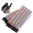 10CM MALE TO FEMALE BREADBOARD JUMPER DUPONT 2.54MM 1P-1P CABLE 40 PCS