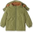 Amazon Essentials Unisex Kids' Recycled Polyester Sherpa Lined Quilted Jacket (Previously Amazon Aware), Olive, X-Large