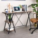 47.2" Small Folding Desk Simple Assembly Computer Desk Home Office Desk Study Writing Table for Small Space Offices