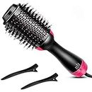 ELXY One Step Hair Dryer And Volumizer,Hot Air Brush, Blow Dryer Brush, Ceramic Electric Blow Dryer Styler Straightener, 3 In1 Styling Oval Comb, Negative Ion Hair Straightener Brush