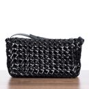 BOTTEGA VENETA 4850$ BV WINDOW Crossbody Bag in Black Woven Crochet Leather