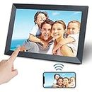 KEDEEK WiFi Digital Photo Frame - 10.1 inch 32GB Storage HD Touch Screen Smart Cloud Digital Picture Frame, Electronic Photo Frame Support Automatic Rotation, Upload Photo and Video via Frameo APP