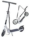 Toyshine Adult Heavy Duty Premium Scooter Runner With Big Wheels And Height Adjustable (Black)