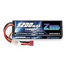Zeee 7.4V 5200mAh Lipo Battery 2S 50C Hard Case with Deans T Plug for 1/8 1/10 RC Vehicles Car Truck RC Truggy RC Heli Airplane Drone