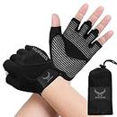 Mupkins Weight Lifting Workout Gym Gloves - Flexible Padded Training Gloves for Gymnastics and Gym - Crossfit Sports Essentials Fitness Grip Gloves for Men and Women. (S)