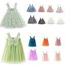 Warehouse Amazon Warehouse Deals Clothing Toddler Girls Layered Tulle Tutu Dress Baby Cute Flower/Butterfly Wing Princess Dress Boho Sundress Playwear Set