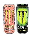Monster Energy Drink Combo Pack (Monarch, Nitro Super Day) Smooth Delicious Drink 500ml