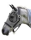 Professional's Choice Comfort-Fit Cob Fly Mask - Charcoal Pattern - Maximum Protection and Comfort for Your Horse