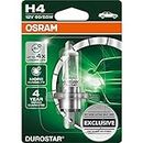Osram 64193CR1-01B GLL H4 DUROSTAR Scheinwerferlampe überzeugt durch lange Lebensdauer und Leuchtkraft, 12 Volt 60/55 Watt