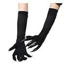 Halloween Props Paw Gloves Cosplay Party Costume Long Nails Clown Gloves Claws Black