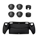 ZLiT Anti-Slip Thumb Grip Caps Joystick Cover and Silicone Protective Case Cover for Sony Playstation Portal Remote Player Console Protector Cover Case (Thumb Grip Caps+Silicone Cover)