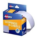 Avery Rectangle Dispenser Labels - Removable Price Stickers - Identification Labels - Office Supplies - White, 49 x 24 mm, 325 Labels / 1 Roll (937221)