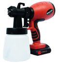 18V Electric Paint Spray Gun Airbrush 32000RPM Red + Battery For Home Garden
