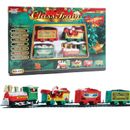 Electric Christmas Toy Train With Sound & Light Railway Track Set Kids Xmas Gift
