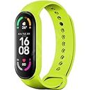 Adlynlife M6 Smart Band Wireless Sweatproof Fitness Band| Activity Tracker| Blood Pressure| Heart Rate Sensor| Sleep Monitor| Step Tracking All Android Device & iOS Device (Light Green)