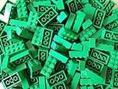 LEGO Bricks: Green 2x4. Part 3001 (X 25)