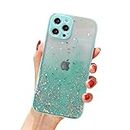 VONZEE® Case Compatible with iPhone 11 Pro Max (6.5 inch), Non Moving Glitter Cover for Girls & Women Soft TPU Shockproof Anti Scratch Drop Protection Cover (Mint Green)