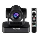 Feelworld PTZ Camera USB10X Video Conference Camera 10X Optical Zoom Full HD 1080P for Business Meetings Live Streaming Church Education