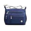 MINTEGRA Women Shoulder Handbag Roomy Multiple Pockets Bag Ladies Crossbody Purse Fashion Tote Top Handle Satchel, Blue-s, Large, Casual