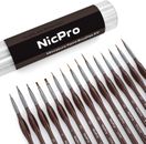 Nicpro Feindetail Farbpinsel Set, 15 STCK. kleine professionelle Miniatur dünn für
