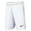 Nike Y Nk Df Park Iii Nb K, Shorts Unisex Bambini E Ragazzi, White/University Red, 12-13 anni