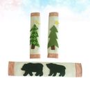 Set coprimanici natalizi per elettrodomestici - design orso nero