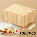 1000 Stück Einweg-Doppelkopf zahnstocher natürliche Bambus seide Home Kitchen Restaurant Hotel
