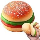 SAMVARDHAN Decompress and Stress Stretch Burger Toy, Slow Rising Squishy Squeeze Toys, Soft Stress Relief Toys for Kids Birthday Gifts for Boys Girls Adults Pack of 1