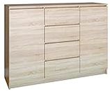 TOP E SHOP Topeshop 2D4S Sonoma Chest of Drawers