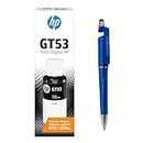 HP GT53 Ink Bottle (Black) with 3in1 Multi-Function Mobile Phone Stand, Stylus Pen, Anti-Metal Texture Rotating Ballpoint Pen (Very Colors)