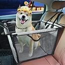 TUOCHUFUN Dog Car Seat for Large Dogs, Booster Seat for Medium Dogs for Cars, Trucks, SUVs, Full Seat, Half Seat (Grey)