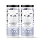 Therapy Stainless Steel Wipes, 30 Count (2 Pack) - Best for Cleaner and Polish of Kitchen Appliances, Refrigerator, Dishwasher, Oven, Stove, Sink, and Microwave
