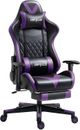 Darkecho Gaming Chair Office Chair with Footrest Massage Racing Ergonomic Chair