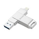 Apple Certified iDiskk 128GB iPhone Photo Stick Photo Vault USB Flash Drive for iPhone 14/14 pro/13/13 pro/13 pro max 12/12 pro/11/11 pro/XR/X/XS,for iPad,MacBook and PC Memory Stick and Encryption