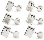 Fender® "CLASSICGEAR™ TUNING MACHINES" Machine Heads for Electric Guitar | 6 Left | 18:1 Ratio | Finish: Chrome