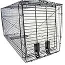 Humane Way Folding 50 Inch Live Humane Animal Trap - Safe Traps for All Animals - Dogs, Raccoons, Cats, Groundhogs, Opossums, Coyote, Bobcat - 50"x20"x26"