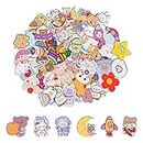 88 Pcs Acrylic Cute Pins for Backpacks Kawaii Backpack Pins Set Cartoon Pins for Aesthetic, 88 Styles Pattern Bear Rabbit Sheep Brooch Pins for Boy and Girl Clothing Bag Accessories Jacket Hat Gift,