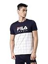 FILA Men's Printed Regular Fit T-Shirt (12012336_Pea XL)