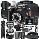NBD Digital Camera 33MP DSLR Camera for Photography Beginners，Autofocus 1080P HD Vlogging Camera with 24X Telephoto Lens