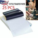25PCS Tattoo Transfer Paper Stencil Carbon Thermal Tracing Hectograph Sheets