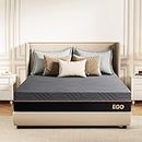 EGOHOME 12 Inch Full Memory Foam Mattress for Back Pain, Cooling Gel Mattress Bed in a Box, Made in USA, CertiPUR-US Certified, Therapeutic Medium Double Mattress, 54x75x12 Black