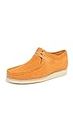 CLARKS Men's Wallabee Suede Shoes, Tumeric, Orange, 10-10.5 Medium US